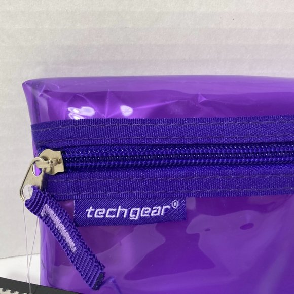 Purple Makeup Bag Pencil Case Zipper Organizer - Picture 4 of 9